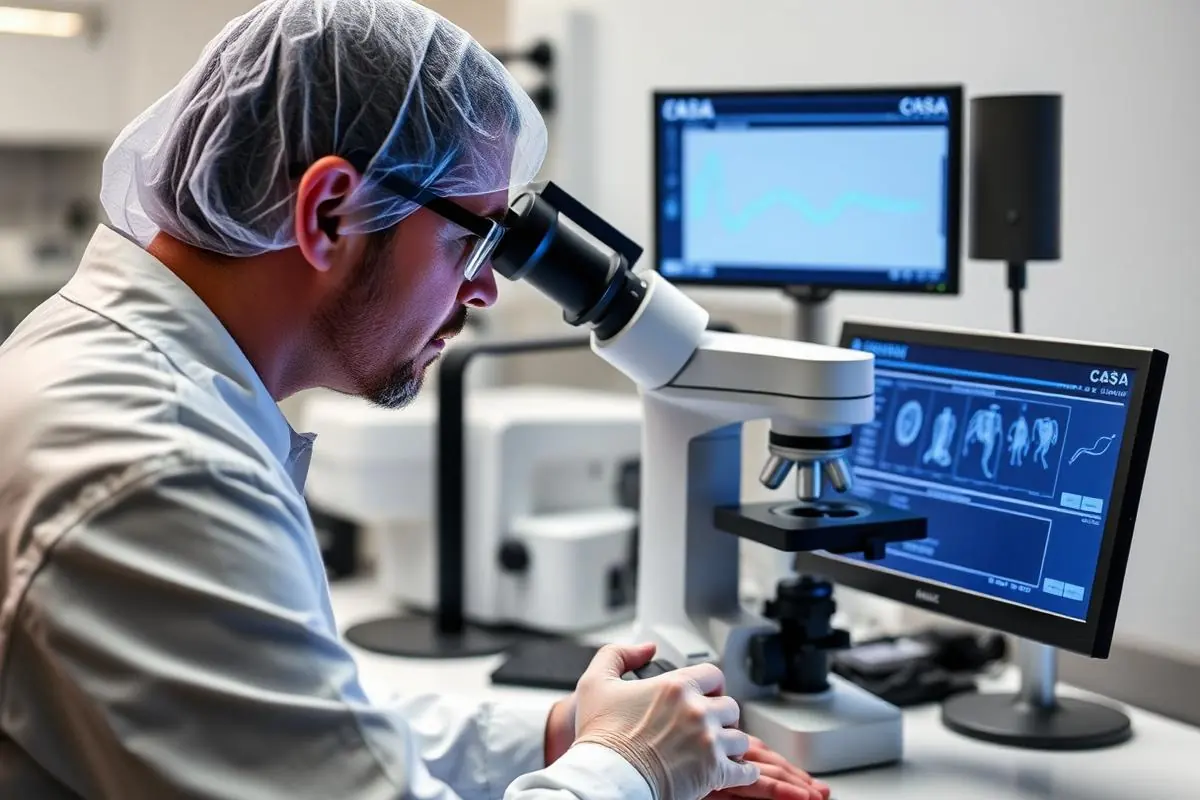 Laboratórna analýza ejakulátu býka metódou CASA